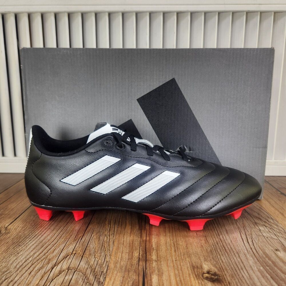 Adidas Goletto VIII FG Men's 8.5 Black White Athletic Soccer Cleats Boot GX7793